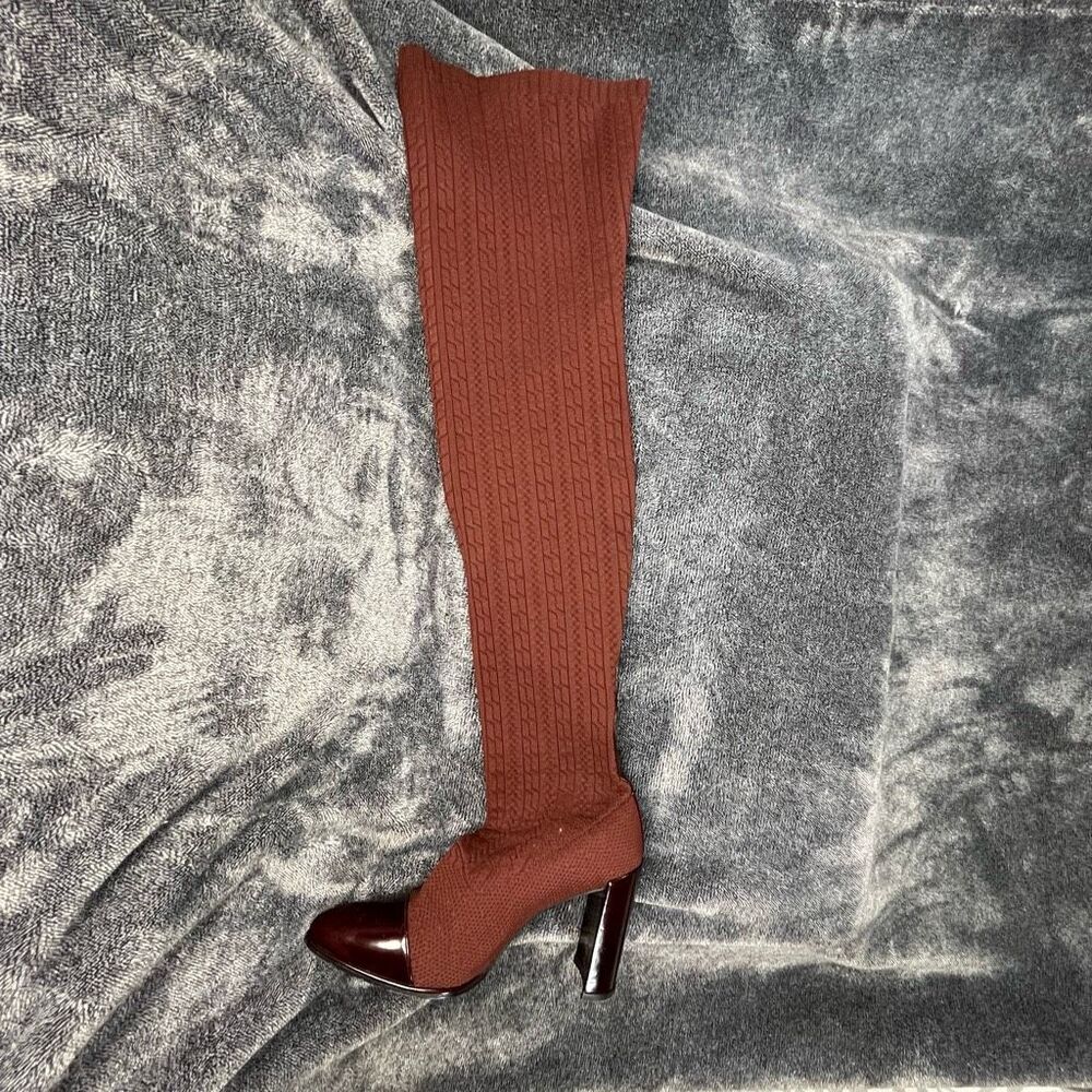 Stuart Weitzman Leather Upper Thigh- Hogh boot Women size Xl- Us 6.5